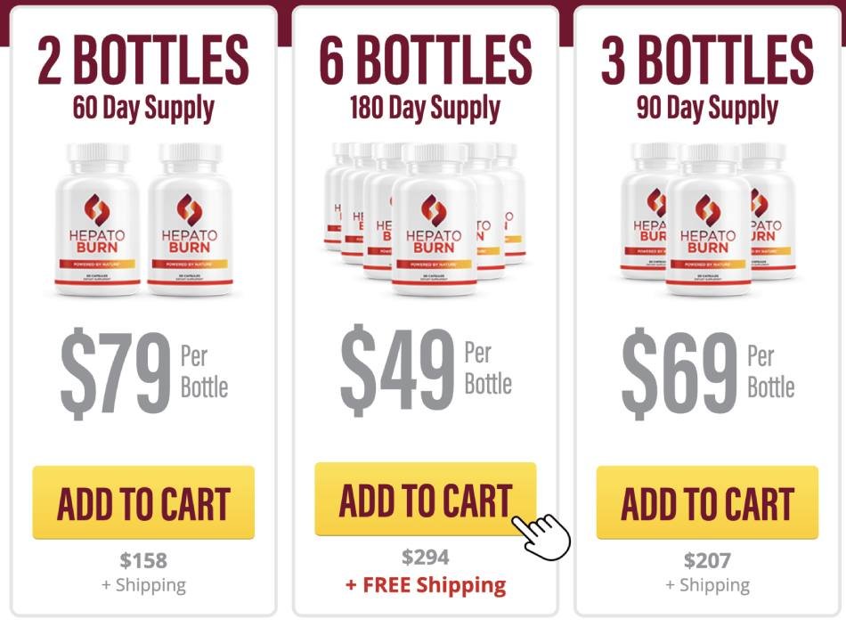 Product pricing layout displaying multi bottle package choices